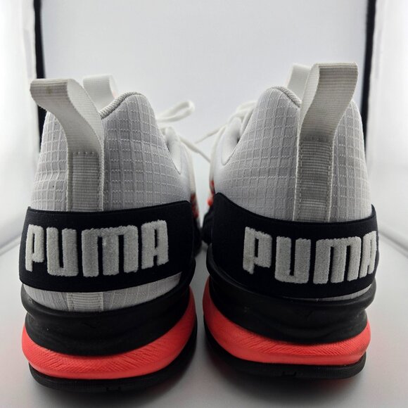 🔥 Puma Men’s Axelion Rip Training Sneakers | Size 12 | White/black/orange - Picture 4 of 13